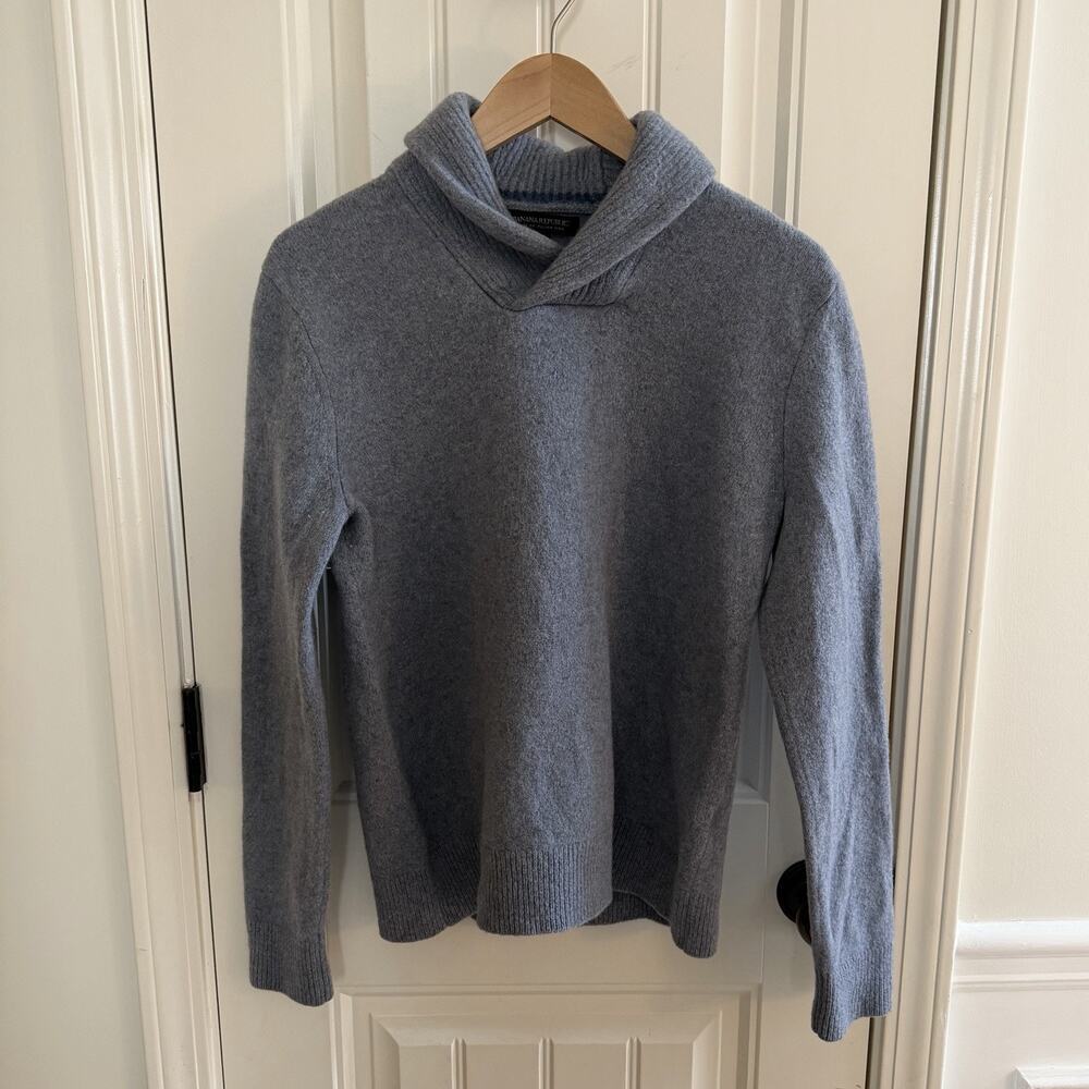 Banana Republic 100% Merino Wool Sweater Women’s Size Medium Slate Blue